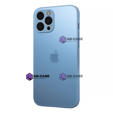 Чехол стеклянный матовый AG Glass Case для iPhone 12 Pro с защитой камеры Sierra Blue