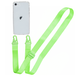 Прозрачный чехол для iPhone SE2 | SE 3 c ремешком Crossbody Neon Green