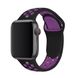 Ремешок силиконовый Nike Sport Band для Apple Watch 42|44|45|49mm Black-Purple