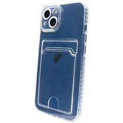 Чехол прозрачный Card Holder для iPhone 13 mini с карманом для карты