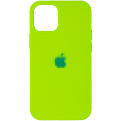 Чехол Silicone Case для iPhone 12 mini FULL (№66 Neon Green)