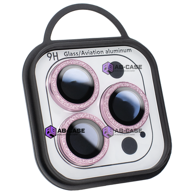 Защитные линзы для камеры iPhone 12 Pro Max Metal Diamonds Lens блестящие Light Purple