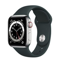 Силіконовий ремінець на Apple Watch (42mm, 44mm, 45mm, 49 mm №15 Charcoal Gray)