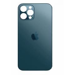 Чохол скляний матовий AG Glass Case для iPhone 12 Pro Max із захистом камери Blue