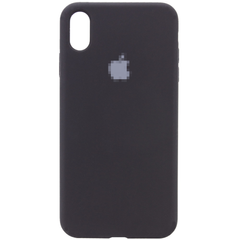 Чехол Silicone Case для iPhone X/Xs FULL (№18 Black)