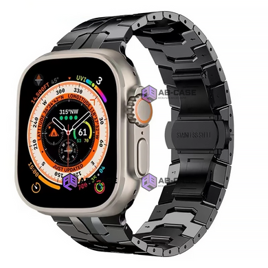 Металлический ремешок для Apple Watch 42|44|45|49mm Titanium Band Black