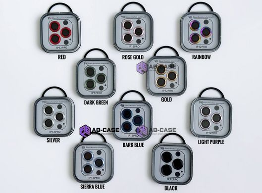Защитные линзы на камеру iPhone 12 Pro Metal Glass Lenses Deep Purple