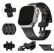 Металлический ремешок для Apple Watch 42|44|45|49mm Titanium Band Black 2