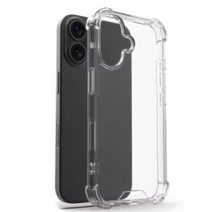 Чехол для iPhone 16 Plus прозрачный Armored Clear CASE с усиленными углами