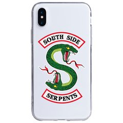 Чехол прозрачный Print Змея Southside serpents для iPhone Xs Max Riverdale