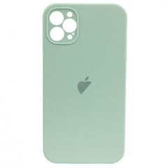 Чехол Silicone Case FULL CAMERA (square side) (для iPhone 12 pro Max) (Sky Blue)