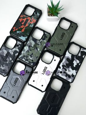 Чохол для iPhone 14 UAG with MagSafe camouflage - Black-Gray