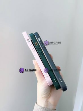 Чехол стеклянный для iPhone 15 AG Glass with Magsafe с защитой камеры Blue