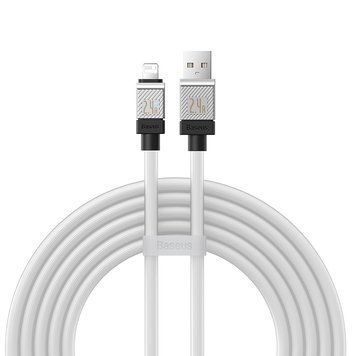 Кабель Baseus (USB &ndash; Lightning) 2.4A CoolPlay Series &ndash; White (2m)