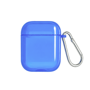 Чехол для AirPods 1/2 полупрозрачный Neon Case Ultramarine