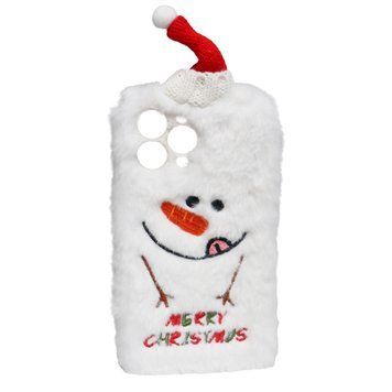 Пушистый чехол &laquo;Merry Snowman Case&raquo; для iPhone 12 Pro