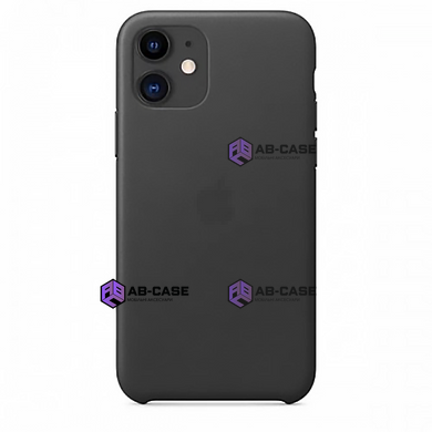 Чехол для iPhone 11 Leather Case PU Black