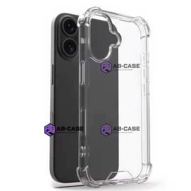 Чехол для iPhone 16 Plus прозрачный Armored Clear CASE с усиленными углами