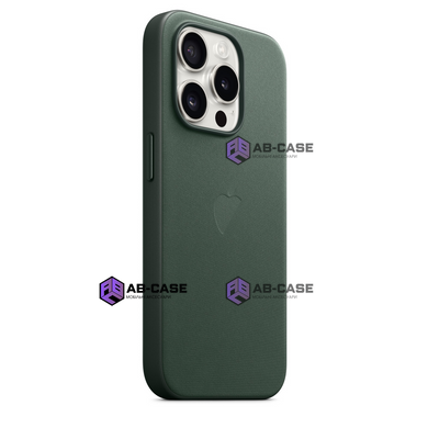 Чохол для iPhone 15 Pro Max FineWoven Case with MagSafe Evergreen