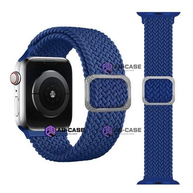 Регулируемый монобраслет на Apple Watch Braided Solo Loop (Blue, 42/44/45/49mm)