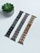 Ремешок для Apple Watch 42|44|45|49mm Chanel Band браслет металлический с кожой Silver-Black 3
