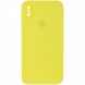 Чехол Silicone Case FULL CAMERA (square side) (для iPhone Xs Max) (Flash)