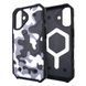 Чехол для iPhone 16 : UAG with MagSafe камуфляжный (White-Black)