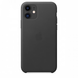 Чехол для iPhone 11 Leather Case PU Black 1