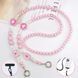 Ремешок для телефона Crossbody Chain "Bead-in-Bead" (Hearts & Butterflies &ndash; Pink)