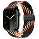 Ремешок Braided Nylon Magnetic Band (42/44/45/46/49mm &ndash; Gradient : Black-Rainbow)