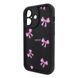Чохол для iPhone 16 &ndash; Pretty Things "Pink Bows &ndash; Black"
