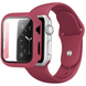Комплект Band + Case чехол с ремешком для Apple Watch (45mm, Rose Red ) 1