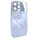 Чехол для iPhone 14 Pro матовый NEW PC Slim with MagSafe case с защитой камеры Sierra Blue