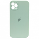 Чехол Silicone Case FULL CAMERA (square side) (для iPhone 12 pro Max) (Sky Blue)