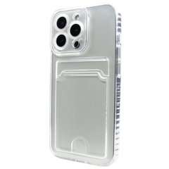 Чехол прозрачный для iPhone 15 Pro Max Card Holder с карманом для карты