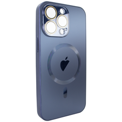 Чохол для iPhone 13 Pro - AG Titanium Case with MagSafe із захистом камери Blue
