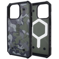 Чехол для iPhone 15 Pro UAG with MagSafe camouflage - Khaki-Green