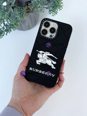 Чохол силіконовий CaseTify Burberry на iPhone 13 Pro Black