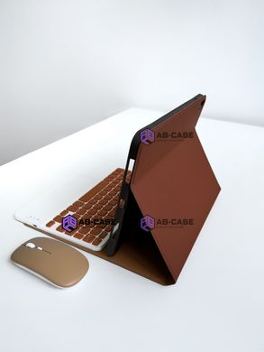 Чохол для iPad 10.9 (Air4/Air5) з клавітатурою, тачпадом та мишкою - Brown