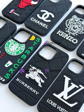 Чохол силіконовий CaseTify Burberry на iPhone 13 Pro Black