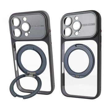 Чехол для iPhone 16 Pro : Nofelet Optic Ring Case with MagSafe &ndash; Gray