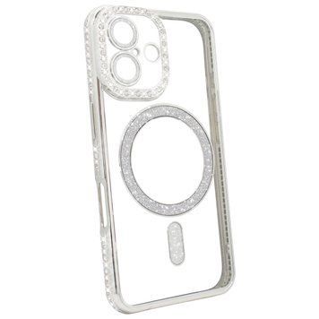 Чехол для iPhone 17 : Diamond Shining Case with MagSafe &ndash; Silver