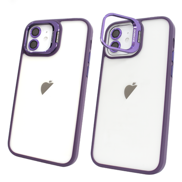 Чехол для iPhone 11 Guard Stand Camera Lens с линзами и подставкой Deep Purple