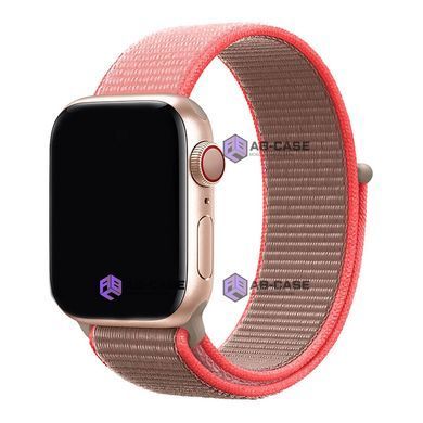 Ремешок Nylon Loop нейлоновый для Apple Watch : 38mm | 40mm | 41mm | [42mm Series 10-12] &ndash; Neon Pink