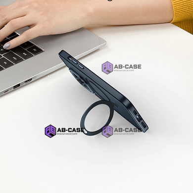 Чохол Matt Guard Magsafe на iPhone 13 з підставкою Dark Green