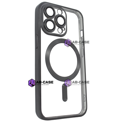 Чехол для iPhone 12 Pro матовый Shining with MagSafe с защитными линзами на камеру Titanium Black