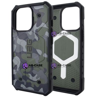 Чохол для iPhone 15 Pro UAG with MagSafe camouflage - Khaki-Green