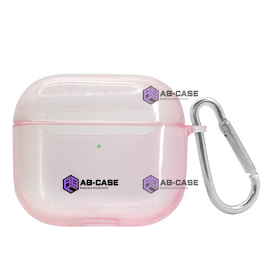 Чехол для AirPods 3 полупрозрачный Neon Case Pink Sand