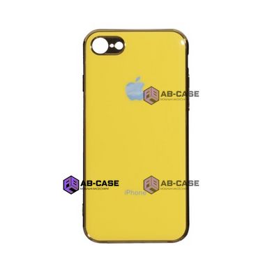 Чехол Silicone Glass Case (для iPhone 7/8, Yellow)