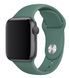 Силиконовый ремешок для Apple Watch (42mm, 44mm, 45mm, 46mm, 49mm Pine Green, S)